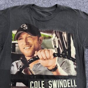 Cole Swindell T-Shirt Mens Size S Black Graphic Concert Tour Country Music Tee